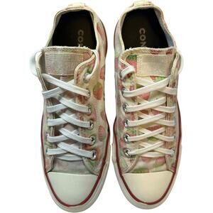 VTG Converse All Star Low Top Sneakers Womens 8 Mens 6 Strawberry Print Canvas